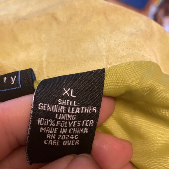 Green Leather jacket size XL - Picture 7 of 8